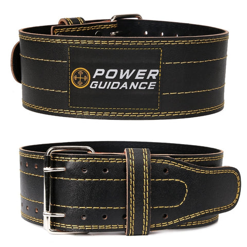 Power Guidance Leather Weightlifting Belt