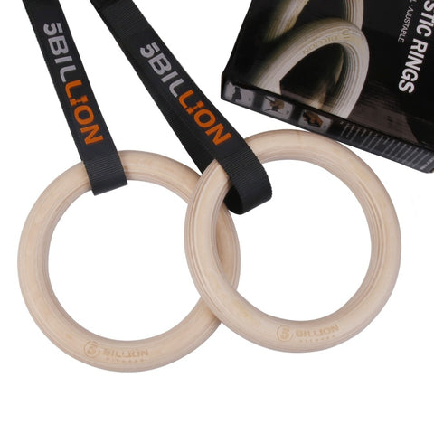 Gymnastics Rings with Adjustable Straps